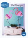 Mod Flamingos, 46 x 46 inch